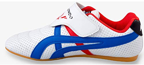 Meng Zapatillas de Taekwondo Antideslizantes Zapatos de Artes Marciales (Color : White, Size : 43)