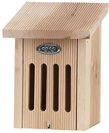 Rivanto® Schmetterlingshaus aus Erlenholz, 16 x 15,5 x H22 cm