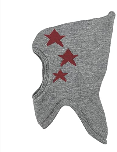 Vivi Idee Baby Schlupfmütze Schalmützen 6-18 Monaten Sturmhaube Balaclava für Kleinkind Fleece Wollmütze Strickmütze Wintermütze Jungen Mädchen (Grau)