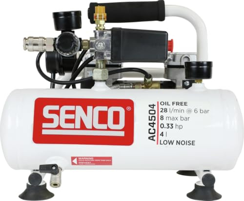 SENCO AFN0024 240v Low Noise Air Compressor, 58dB, 4L, 0.37HP, Oil‑Free