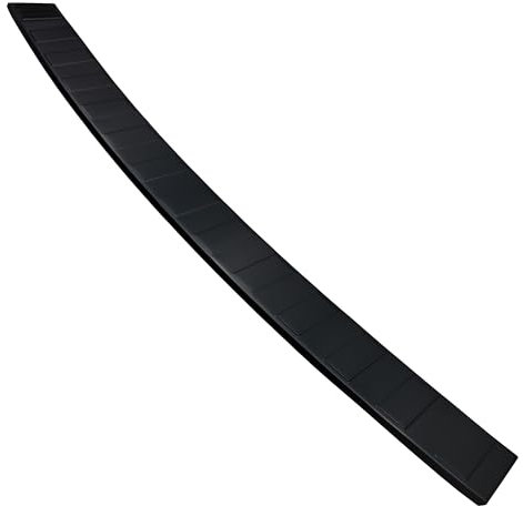 Aroba AR1172L-BL Ladekantenschutz Extra Lang 133,5cm kompatibel mit Volkswagen T6 BJ. 6.2015-9.2019 passgenau Abkantung Edelstahl Schwarz Black Chrome