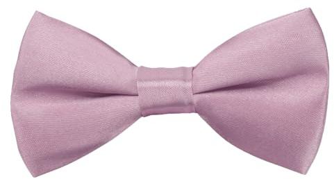 FACATH Kids Bow Tie, Cute Pre-tied Toddler Bowtie Adjustable & Comfortable | Solid Bowties for Girls Baby Perfect for Formal & Wedding Party Casual Occasions (Pink)
