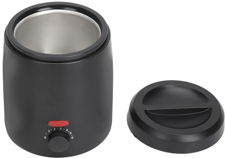 ANGGREK Calentador de Cera, Máquina Caliente de Cera para Depilación Profesional de 35 W con Revestimiento de Aleación de Aluminio, Fusión Rápida, Control de Temperatura