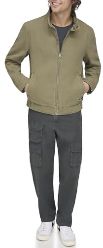 Levi's Men's Cotton Canvas Harrington Jacket, Light Olive, X-Large