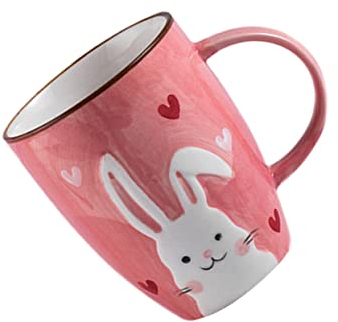 ABOOFAN Mug Céramique Pour Garçon Fille Avec Motif Lapin Tasse à Boire Pour Café Lait Thé Et Boissons Chaudes Bureau Cafés