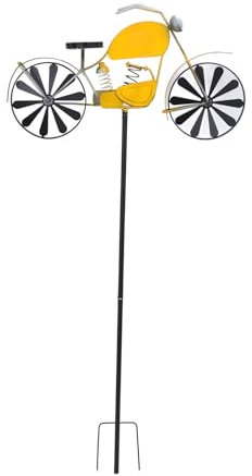 Jenngaoo Motorrad Wetterfahne, Windspiel Motorrad Windskulptur, Outdoor Wetterfahne, Dekorative Motorrad Windmühle Für Den Garten, Hof, Park Im Freien
