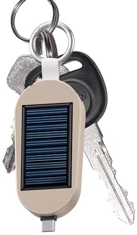 Solar Charger, 3000mAh Solar Bank Portable Charger With Wireless Charging, Solar ed Keychain Bank Type C