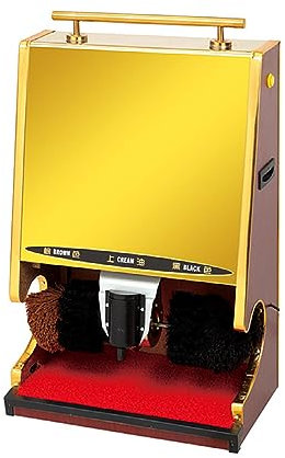XNYXLPP Electric Household Shoe Shine Machine, Automatic Induction Shoe Polisher, Stainless Steel Shoeshine Machine (C)