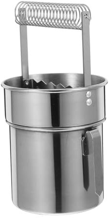 Operitacx Pen Washer Double Layer Brush Washing Bucket for Paint Brush Cleaner Rinse Cup Lightweight Stainless Steel Design in Studio Home Use
