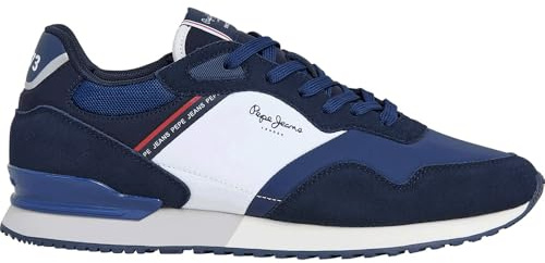 Pepe Jeans London Mood M - Tenis para Hombre, Azul Marino, 42 EU
