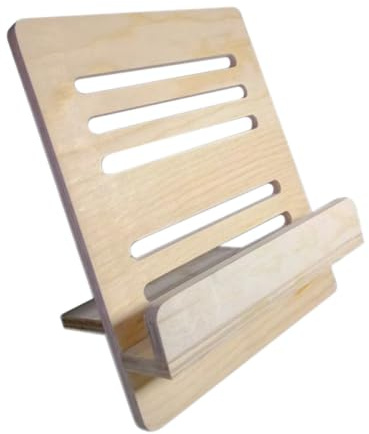 Pupitre de Table pour Partitions Pliable en Bois Kaki | Lecture à Domicile, Support pour Partitions et Recettes, Finition Soignée, Design Simple