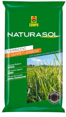 la zappa Terriccio concimato naturasol 70 lt per tappeti erbosi con sabbia di fiume