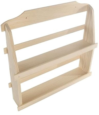 Wooden World - Porta spezie da cucina in legno a due livelli