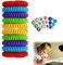 Braccialetti Antizanzare Repellenti, Braccialetto Antizanzare, 10 Pezzi Braccialetti Repellenti per Zanzare, Adesivi Per Zanzare Repellente, Braccialetto Repellente Antizanzare, per Adulti e Bambini