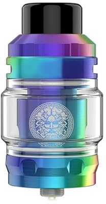 For Geekvape Z Sub Ohm Tank Atomizador 5 ML (Arcoíris) Resistencia malla Z1 de 0,4 Ω/0,2 Ω boquilla de goteo 810 para caja Aegis SOLO 3 T200 Mod vaporizador original - No Nicotine