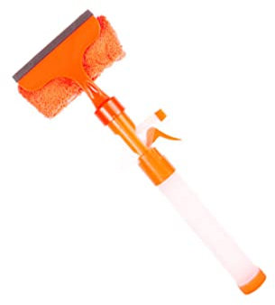 KICHOUSE Multi Function Window Wiper Practical Window Wiper Water Spray Glass Cleaning Tool Tool Use