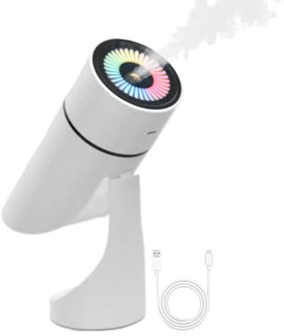 Humidificadores Silenciosos Para Dormitorio - Difusor Portátil de Nebulización para Humedad - Difusor Recargable Silencioso con Ajustable para Viajes Hogar Dormitorio Mascotas