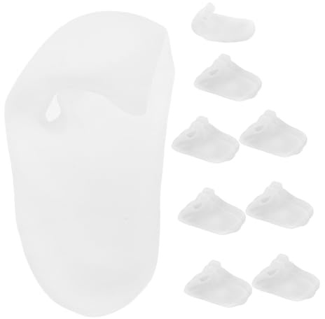 PACKOVE 8paare Silikon-fußsocken mit Aloe-gel für Feuchtigkeitspflege Spa-pediküre Glättung Trockener Haut und Rissiger Fersen Komfortabel für Unterwegs