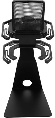 TOVINANNA Microphone Shock Mount Holder for Desk Metal Mic Shock Absorbing Bracket Pop Filter for Studio Recording and Live Streaming