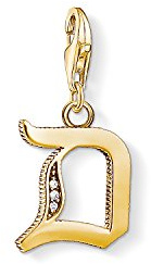 Thomas Sabo Damen Charm-Anhänger L Buchstabe Charm Club 925 Sterling Silber 1618-414-39