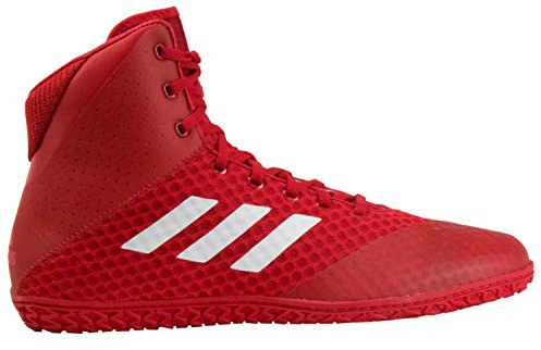 adidas Chaussures de Lutte Mat Wizard 4 pour Homme, Rouge/Blanc, 40 EU