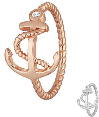 Treuheld® | Anker Ring | 925 Sterling Silber | 16 Varianten