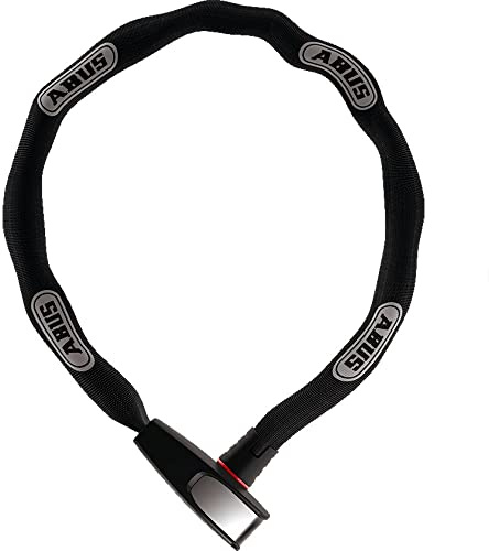 ABUS Kettenschloss Catena 6806K Classic – Fahrradschloss mit Kunststoffummantelung – Rundkette mit ABUS-Sicherheitslevel 5 – 110 cm – Schwarz
