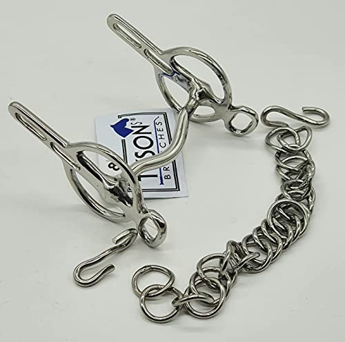 Liverpool Kandare Stange Minishetty Shetty Minipony 8,5 9,5 10,5 11,5 leichte Zungenfreiheit 2 Schlüssellöcher Tysons Silberfarben Rostfrei (10,5 cm)