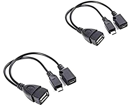 Eioflia 2 Pack USB Network Adapter, Ethernet Adapter for Fire TV Stick 4K, Fire TV Stick 2nd Gen - Black