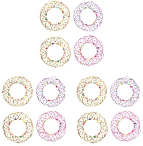 Mobestech 12stücke Magischer Mandala Blumenkorb Flexibles Drahtspielzeug Für Variationen Fördert Kreativität Und Hand-augen-koordination Für Spaß Und Entspannung