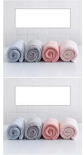 minkissy 2pezzi Asciugamano Turbante Fleece Cappuccio Asciugacapelli Assorbente e Spesso Per Asciugatura Rapida Leggero e Portatile Per Casa e Viaggi Rosso