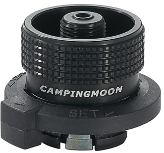 Campingmoon Einfacher Butan-Adapter für Düsen-Typ Butan Camping Kanister schwarz BKZ11