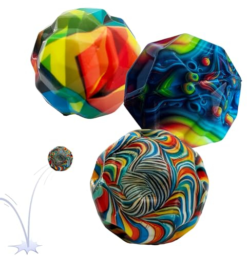 Schildkröt High Bounce Balls, 3 Stück, Springender Gummiball, enorme Sprungkraft, Flummi für Kinder und Erwachsene