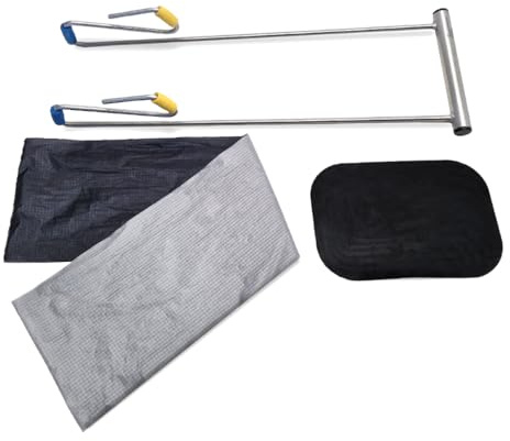 Anziehhilfe & Ausziehhilfe für Kompressionsstrümpfe, Stützstrümpfe - Alltagshilfe für Senioren, Rollstuhlfahrer & eingeschränkter Mobilität - inkl. Slip Easy & Antirutschmatte - DressBuddy 1406 - Weiß