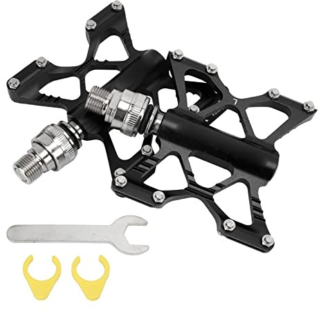 LP K5 Aluminum Alloy Quick Release Pedals for Road Mountain Folding Bikes (black (boxed))