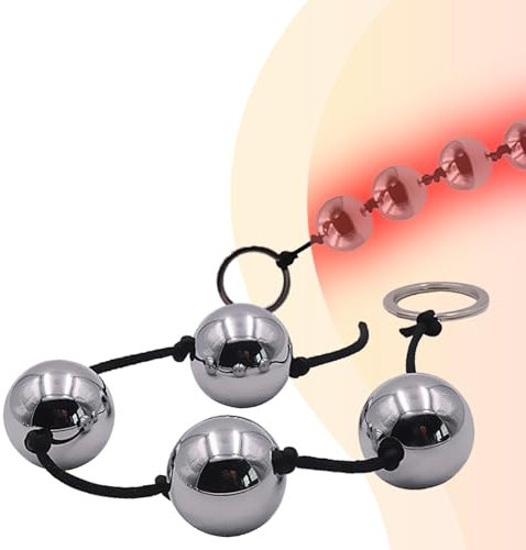Anal Beads Kugeln Analkugeln für Frau Mann Analkugeln Extra Groß Liebeskugel Liebeskugeln für die Frau Anal Kette Kugel Toys Analkette für Frauen mit 4 Analperlen Analspielzeug für die Männer（25mm）