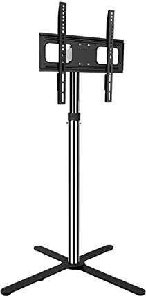 DLAZUM Support TV Universel Support TV Support TV Universel au Sol Support TV d'intérieur Support TV réglable en Hauteur, inclinable et pivotant pour Support TV Plat incurvé de 32 à 50 Pouces Suppo