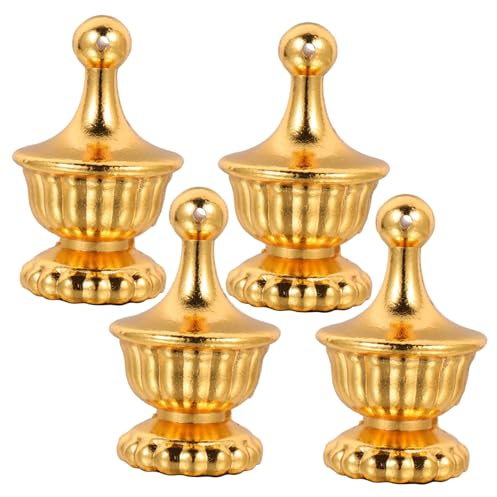 DOITOOL 4 Stück Lampenschirm Endstücke Aus Zinklegierung Antike Lampenköpfe Als Lampendekor Für Schreibtisch Und Stehlampe Geeignet Für Wohnzimmer Und Büro