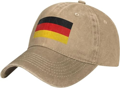 Basecap Flagge Von Deutschland Baseballkappen Uv Schutz Kappen Vintage Schirmmütze Für Outdoor-Aktivitäten Camping Wandern