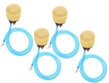 DINHEAROM 4pcs Foot Pump for Inflatable Pool Air Mattress and Exercise Portable and Convenient Pump for Adults and Boy Girl for Paddling Pools and Beach Use