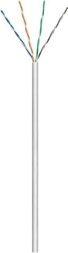 NexaCore Cable de red Ethernet CAT6 U/UTP 305 m, cobre CCA AWG24, 10 Gbps, 250 MHz, revestimiento de PVC, gris