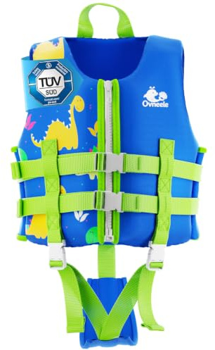 Kids Swim Vest - Toddler Float Jacket Swimming Aid, Kids Swimming Training Flotation Buoyancy Swimsuit with Adjustable Safety Straps, Children Swim Vest for Age 2-9 Years