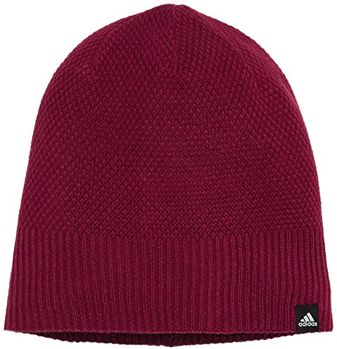 adidas Herren Mütze Classic Beanie Reversible, Mystery Ruby/Black/White, OSFM, BR9999