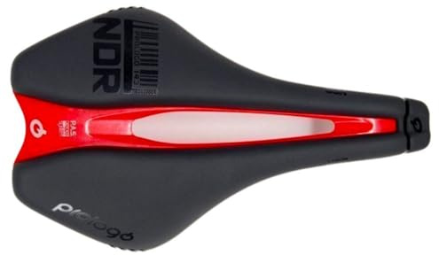Prologo Dimension Ndr Tirox Fahrradsattel, Erwachsene, Unisex, Hard Black/Rot, 143