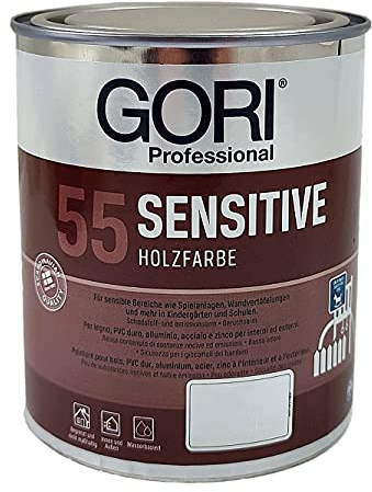 GORI 55 Sensitive Holzfarbe RAL-Farben (0,75Liter, Taubenblau (ca RAL 5014))