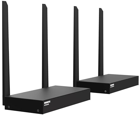 Trådlös HDMI extender 4K60 Marmitek TV Anywhere Wireless 4K - HDMI sändare mottagare - upp till 50 m genom väggar - loopthrough - IR-retur - USB tangentbord mus KVM
