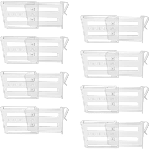 ZDNT 8 Piezas separadores de refrigerador Divisores de Refrigerador separador de cajones de plástico Organizador de Plástico Transparente Separadores de Plástico para el hogar,Suministros de Cocina
