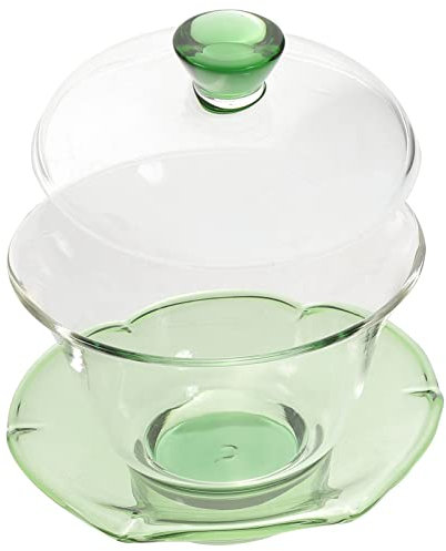 UPKOCH 1juego Taza De Té con Tapa De Vidrio Transparente Diseño Elegante para Infusión De Té Scented para Decorar y Usar Casa o Eventos Especiales