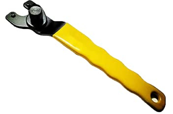 PNJB Adjustable Pin Key Spanner Wrench, 190mm Y-Type Spanner with Plastic Handle for Angle Grinders, Adjustable Lock-Nut for Grinders Electric Tool Accessory