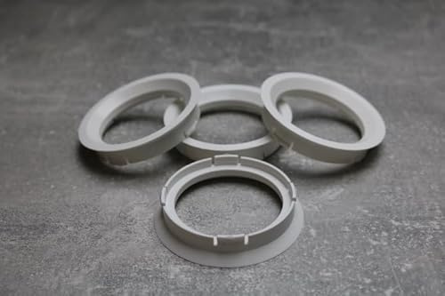 Zentrierringe Distanzringe 63,3 mm x 52,1 mm weiß für Alufelgen